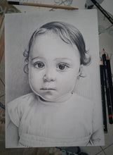 Carregar imagem no visualizador da galeria, Retratos a grafite / carvão, por encomenda