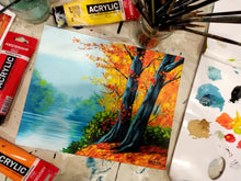 Carregar imagem no visualizador da galeria, Videoaula - Pintura de Paisagem (acrílico)
