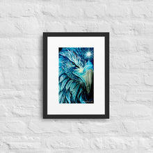 Carregar imagem no visualizador da galeria, Print em papel fosco com moldura Blue Fenix