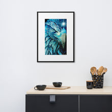 Carregar imagem no visualizador da galeria, Print em papel fosco com moldura Blue Fenix
