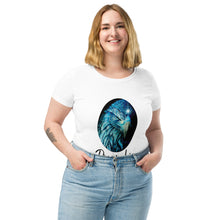 Carregar imagem no visualizador da galeria, Blue Fenix T-shirt justa feminina