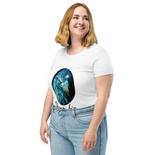 Carregar imagem no visualizador da galeria, Blue Fenix T-shirt justa feminina