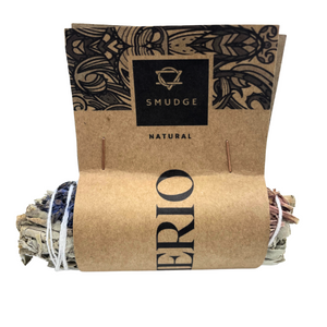 Smudge Stick Relax & Clean – Sálvia Branca, Lavanda & Verbasco (10 cm)