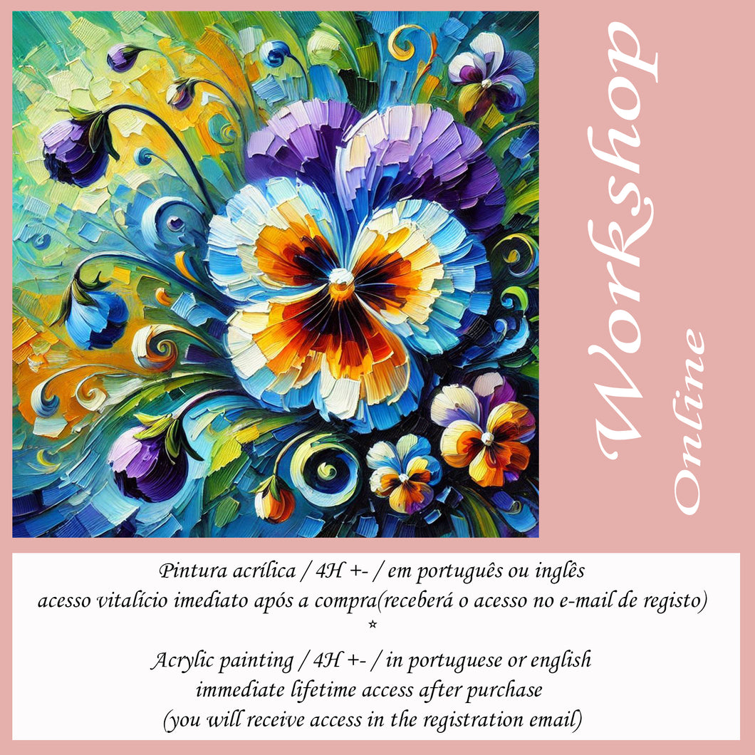 Workshop de Pintura: Flores de Inverno - Amor Perfeito