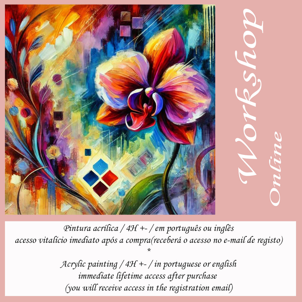 Workshop de Pintura: Flores de Inverno - Orquídea