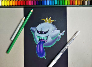 Desenhar o King Boo da Nintendo - Nível 2 (videoaula + sessão online em directo com professor)