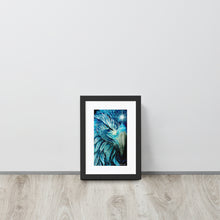 Carregar imagem no visualizador da galeria, Print em papel fosco com moldura Blue Fenix
