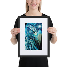 Carregar imagem no visualizador da galeria, Print em papel fosco com moldura Blue Fenix
